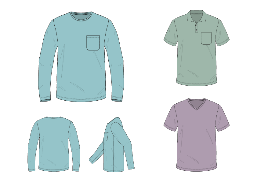 decloud-Fashion-Tech-Pack-Vector-T-Shirt-features